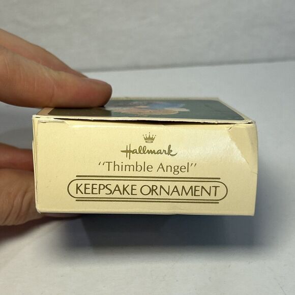 1984 Hallmark Keepsake Thimble Angel - Thimble with Stars Ornament #7 - Picture 2 of 5